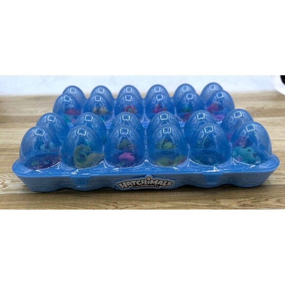 Hatchimals CollEGGtibles Lot Of 24 Assorted Figures in Blue Egg Cartons No Dups - Picture 3 of 16